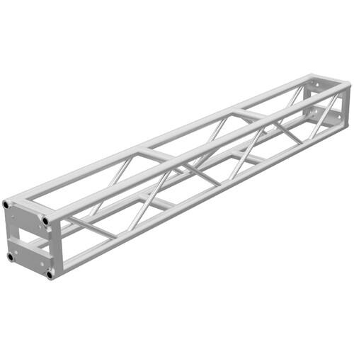 Global Truss DT-GP8 End Plated Square Truss Straight Segment (8' Silver)