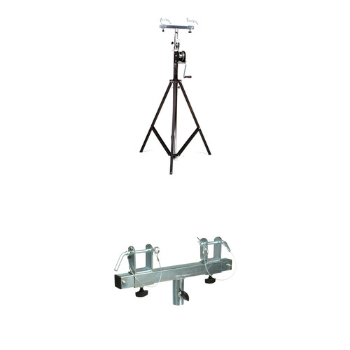 Global Truss Medium-Duty Crank Stand with Support Bar/Truss