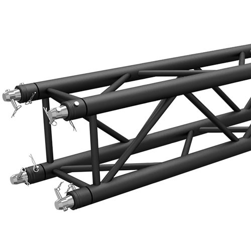Global Truss Straight Square Segment for F34 Square Truss (6.6' Matte Black)