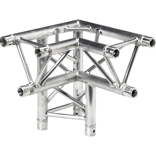 Global Truss Three-Way 90 Apex Down - Left Corner for F33 Triangular Truss System (1.64')