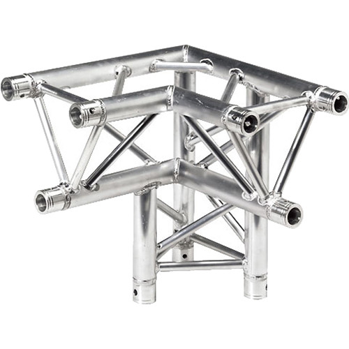 Global Truss Three-Way 90 Apex Down - Right Corner for F33 Triangular Truss System (1.64')
