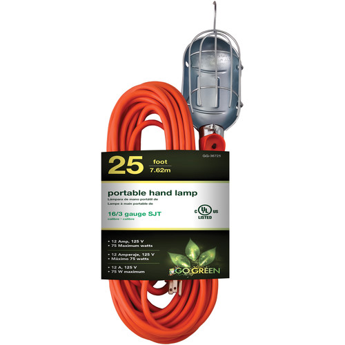 GoGreen Power Portable Hand Lamp (25' Cord)