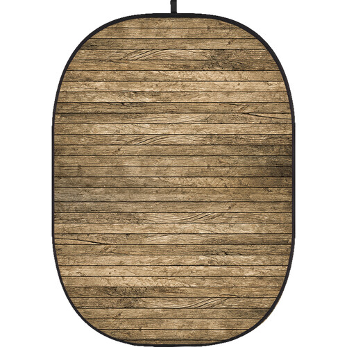 Godox 5 x 6' Collapsible Background (Wooden Wall 4)