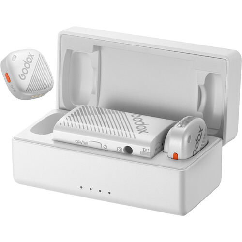 Godox Cube-C 2-Person Wireless Microphone System for Cameras and Mobile Devices (2.4 GHz White)