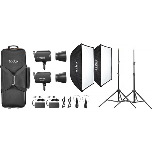 Godox Litemons LA150R RGB LED Monolight (2-Light Kit Black)