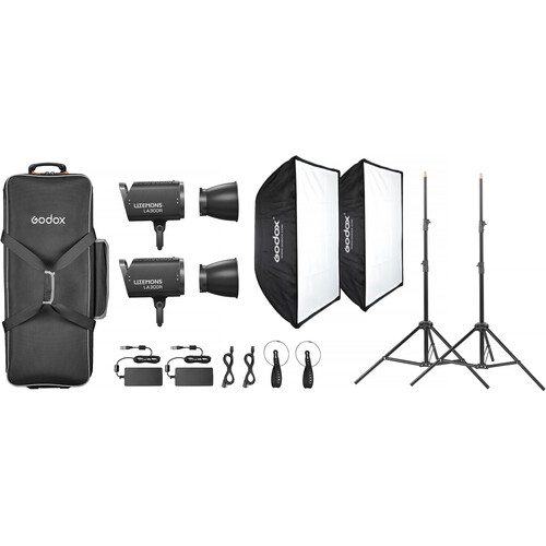 Godox Litemons LA300R RGB LED Monolight (2-Light Kit Black)