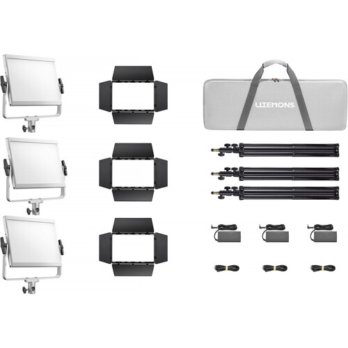Godox Litemons LP400Bi Bi-Color LED Light Panel (3-Light Kit)