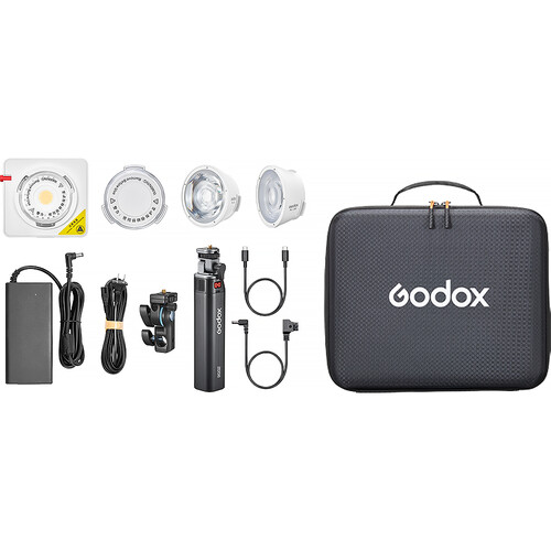 Godox ML100R RGB Portable LED Light Kit (36 Lens & Battery Grip)
