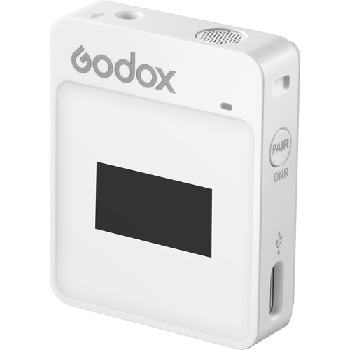Godox MoveLink II Clip-On Wireless Microphone Transmitter (2.4 GHz White)
