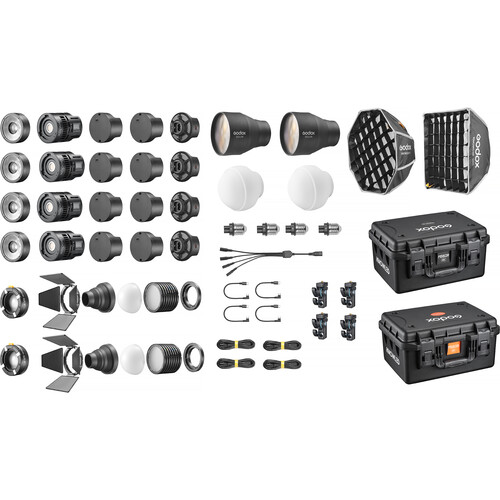 Godox KNOWLED MS60Bi Bi-Color LED Light (4-Light Kit)