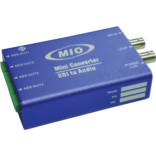 Gra-Vue MMIO DEMUX-HDSDI-AES 3G/HD/SD-SDI to AES Audio De-Embedder