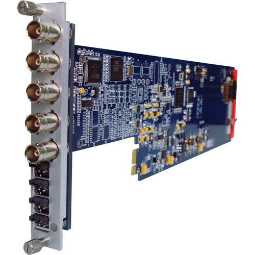 Gra-Vue XIO 9010DES-4AUD-3U Composite to SDI Converter Audio Embedding for XIO Series Frames (3RU)