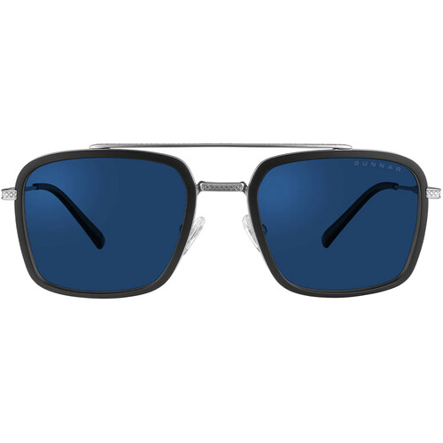 GUNNAR Barron Tinted Glasses (Silver Frame Sun Lens)