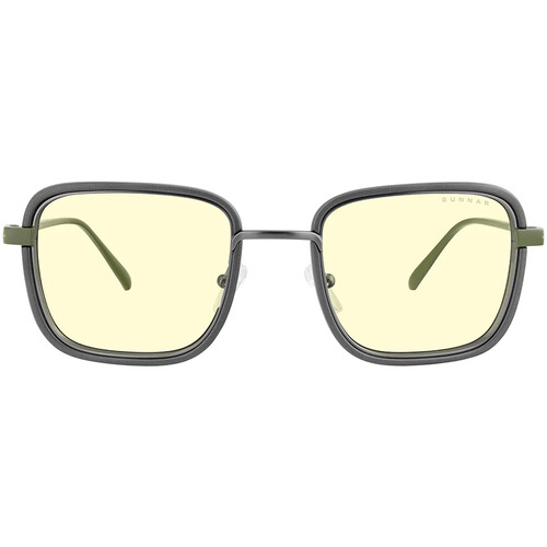 GUNNAR Fallout Vault 33 Glasses (Gunmetal & Olive Frame Amber Lens)