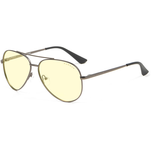 GUNNAR Maverick Computer Glasses (Gunmetal Frame Amber Lens Tint)