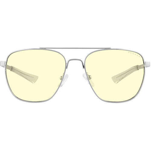 GUNNAR Mustang Glasses (Chrome Frame Amber Lens)