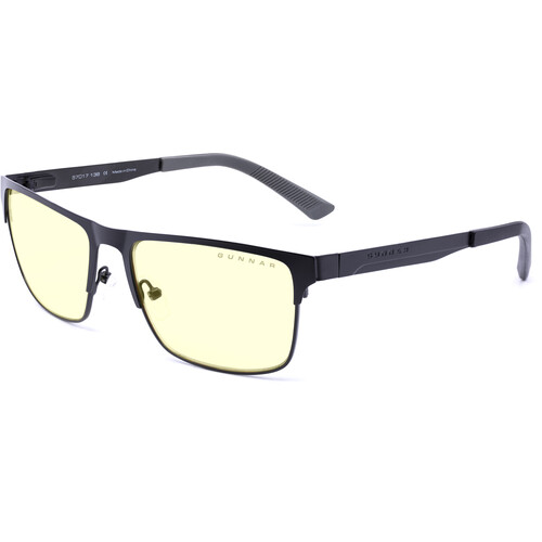 GUNNAR Pendleton Glasses (Slate Frame Amber Lens Tint)