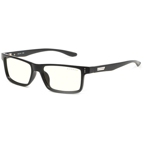 GUNNAR Vertex Gaming Glasses (Onyx Frame GUNNAR-Focus Lenses Clear Lens Tint)