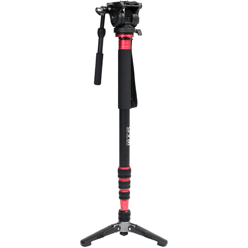 GVM G175 Aluminum 5Section Monopod with Video Fluid Head G175
