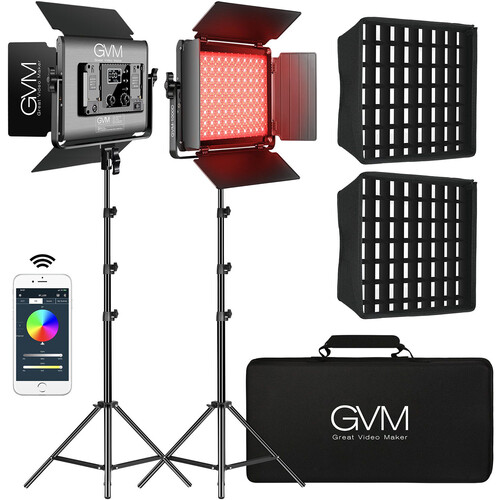 GVM RGB LEDビデオライト+ajman.propertyup.ae