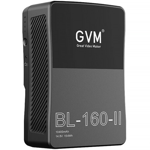 GVM BL160-II V-Mount Battery with D-Tap and USB Outputs (10400mAh)