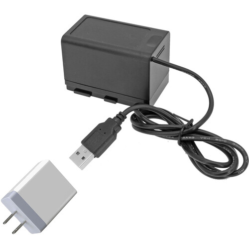 GyroVu USB Type-A to Canon BP-A30 Dummy Battery and Power Supply Bundle (40