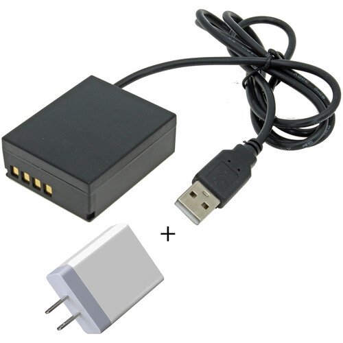 GyroVu USB to Olympus BLH-1 Dummy Battery Intelligent Cable&nbspwith 3.1A Power Supply (40