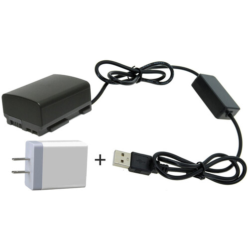 GyroVu USB to BP-828 Dummy Battery Adapter Cable with USB Power Supply (40