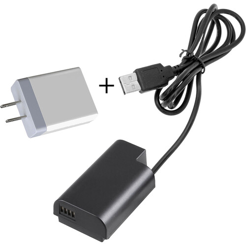 GyroVu USB to Panasonic DMW-BLJ31 Dummy Battery Intelligent Cable&nbspwith 3.1A Power Supply (40