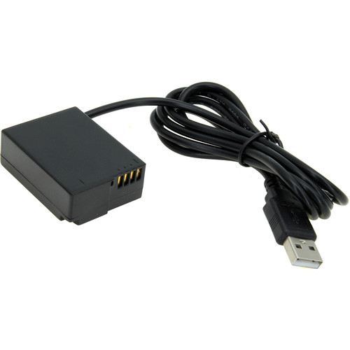 GyroVu USB to Panasonic DMW-BLC12 Dummy Battery Cable for GH2 (40