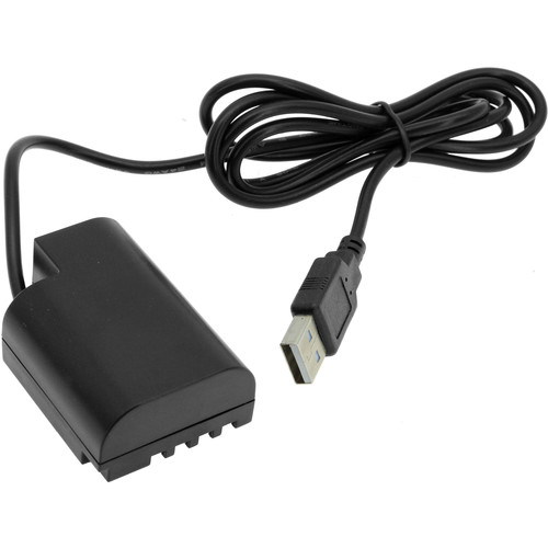 GyroVu USB to Panasonic DMW-BLF19 Dummy Battery Cable for GH3/4/5 (40