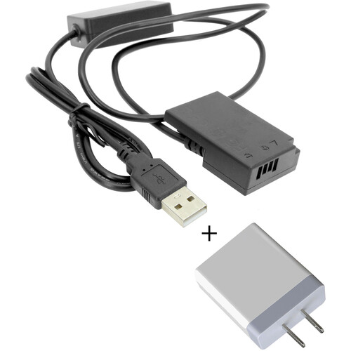 GyroVu USB to Canon LP-E17 Dummy Battery Intelligent Cable&nbspwith 3.1A Power Supply (40