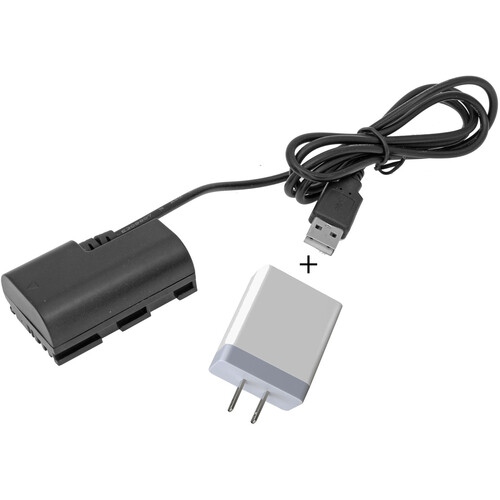 GyroVu USB to Canon LP-E6 Dummy Battery Intelligent Cable&nbspwith 3.1A Power Supply (40