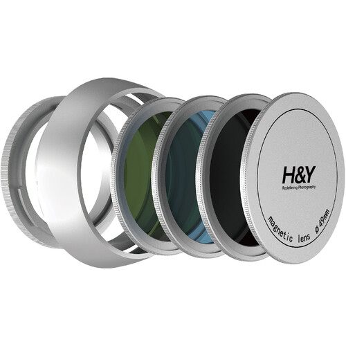 H&Y Filters Magnetic Filter Kit for FUJIFIULM X-100V (Silver)
