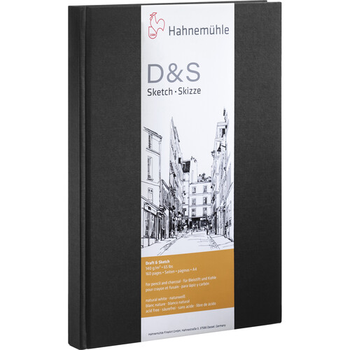 Hahnemuhle Portrait Stitched D&S Sketch Book (Black Cover A3 80 Sheets)