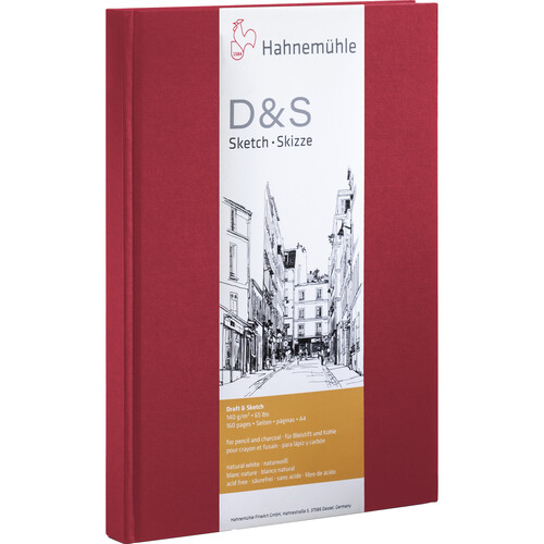 Hahnemuhle Portrait Stitched D&S Sketch Book (Red Cover A5 80 Sheets)