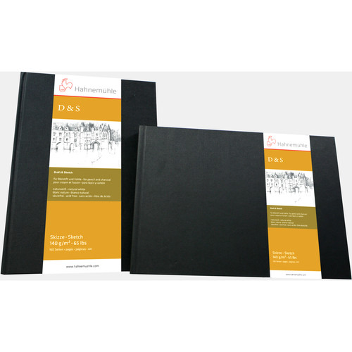 Hahnemuhle Portrait Stitched D&S Sketch Book (Black Cover A6 62 Sheets)