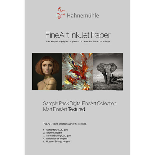 Hahnemuhle Matte Textured FineArt Inkjet Paper Sample Pack (13 x 19