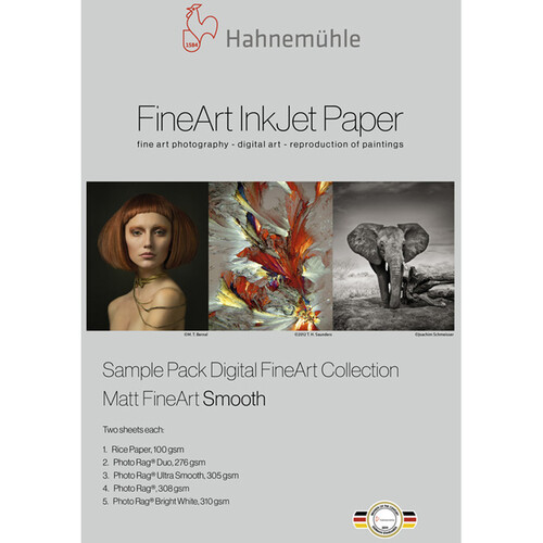 Hahnemuhle Sample Pack Matte FineArt Smooth Paper (8.5 x 11