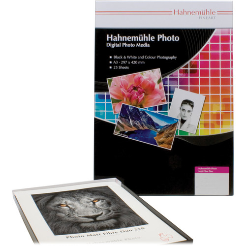 Hahnemuhle Matte Fibre Duo 210 Inkjet Photo Paper (8.5 x 11