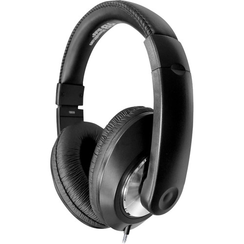 HamiltonBuhl Smart-Trek Deluxe Stereo Headphones with In-Line Volume Control and 3.5mm TRS Plug