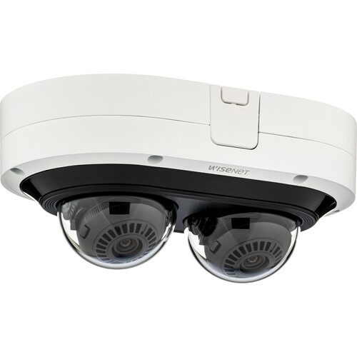 Hanwha Vision PNM-12082RVD 6MP 2-Sensor Outdoor Multidirectional Network Dome Camera with Night Vision