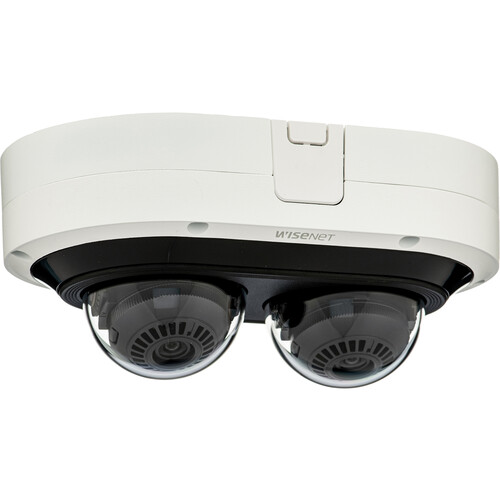 Hanwha Vision PNM-C12083RVD 6MP 2-Sensor Outdoor Multidirectional Network Dome Camera with Night Vision