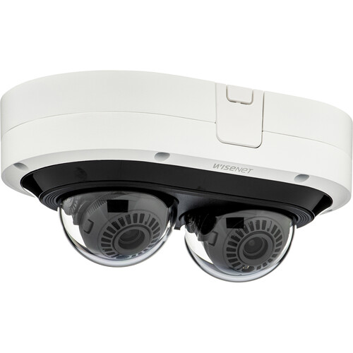 Hanwha Vision PNM-C7083RVD 2MP 2-Sensor Outdoor Multidirectional Network Dome Camera with Night Vision