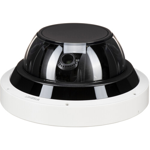 Hanwha Vision WiseNet P Series PNM-9085RQZ1 20MP Outdoor 4-Sensor PTRZ Network Dome Camera with Night Vision