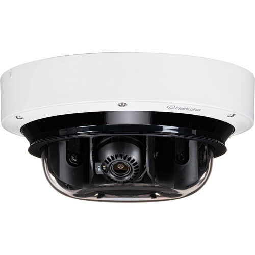 Hanwha Vision 4 x 8MP 4-Channel AI IR 4K Outdoor Network Dome Camera with 3.3 - 5.7mm Lenses
