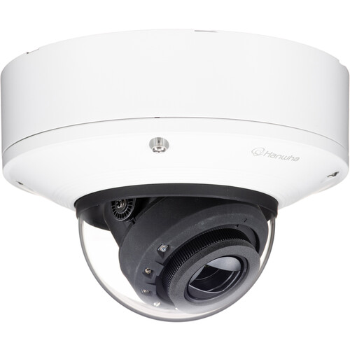 Hanwha Vision XNV-8082R 6MP Vandal-Resistant IR Outdoor Network Dome Camera with 2.8-8.4mm Lens