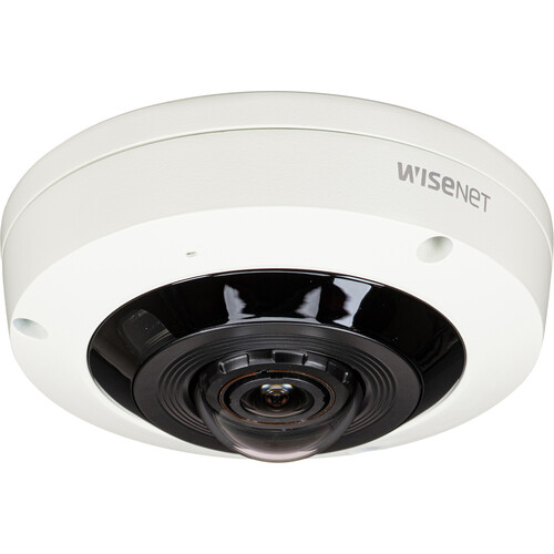Hanwha Vision WiseNet X Series XNF-8010RVM 6MP Outdoor Network Fisheye Dome Camera with Night Vision (M12)
