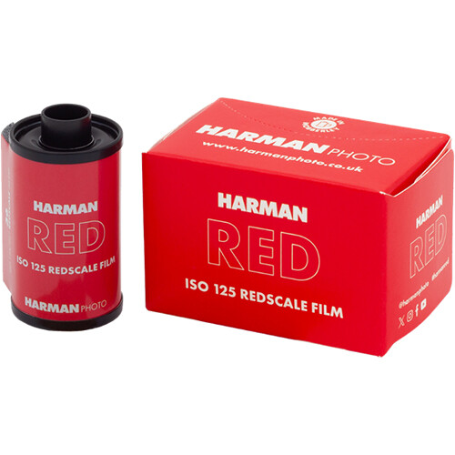 HARMAN technology Red 125 Redscale Color Negative Film (35mm Roll Film 36 Exposures)