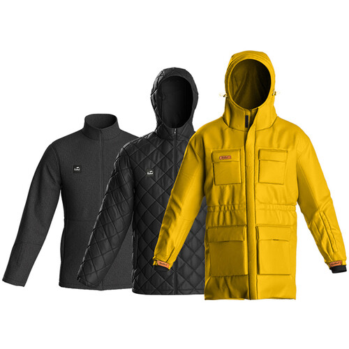 Haukland 7-in-1 Photography Jacket (Yellow Men's 3XL)